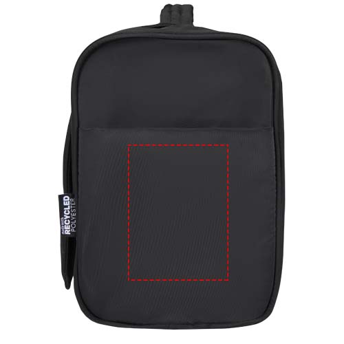 Puffer GRS gerecycleerde ophangbare canvas toilettas 8L