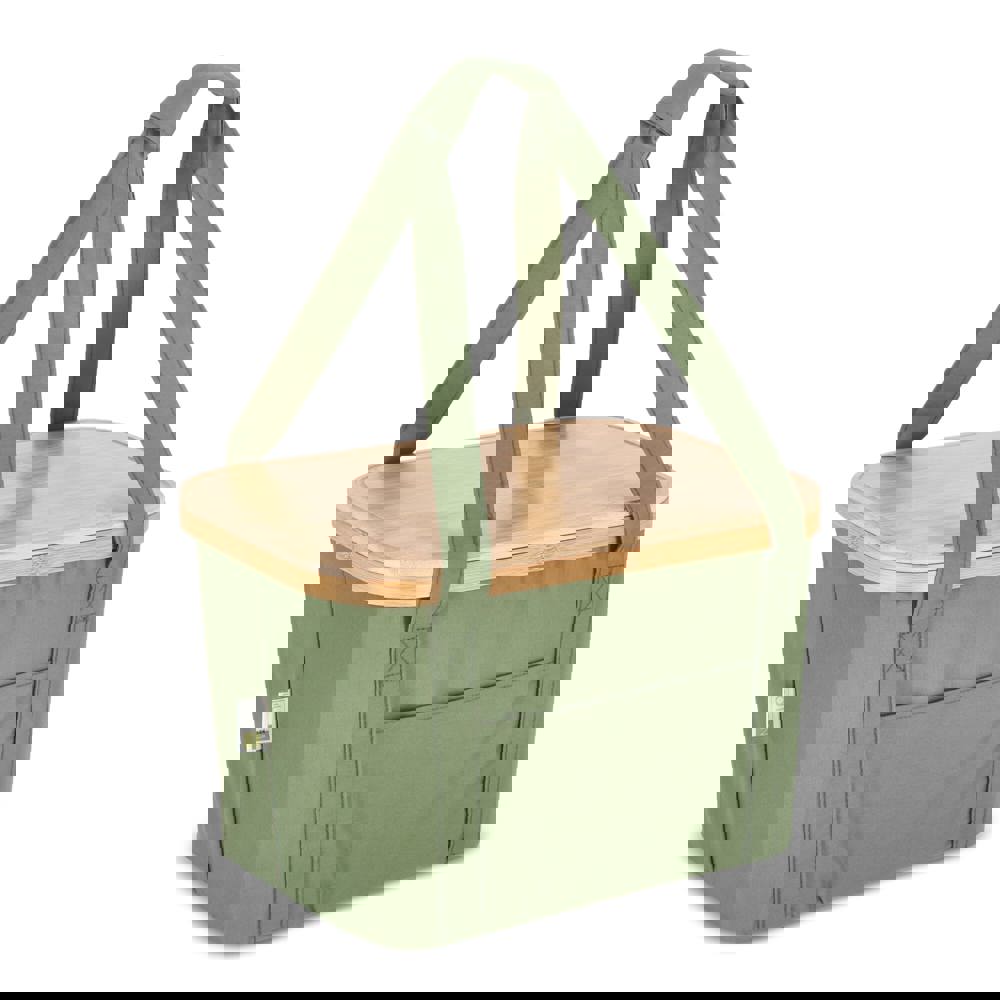 InSideOut Opvouwbare (koel) mand Sogne 38 x 26 x 25cm rPET - Olijfgroen