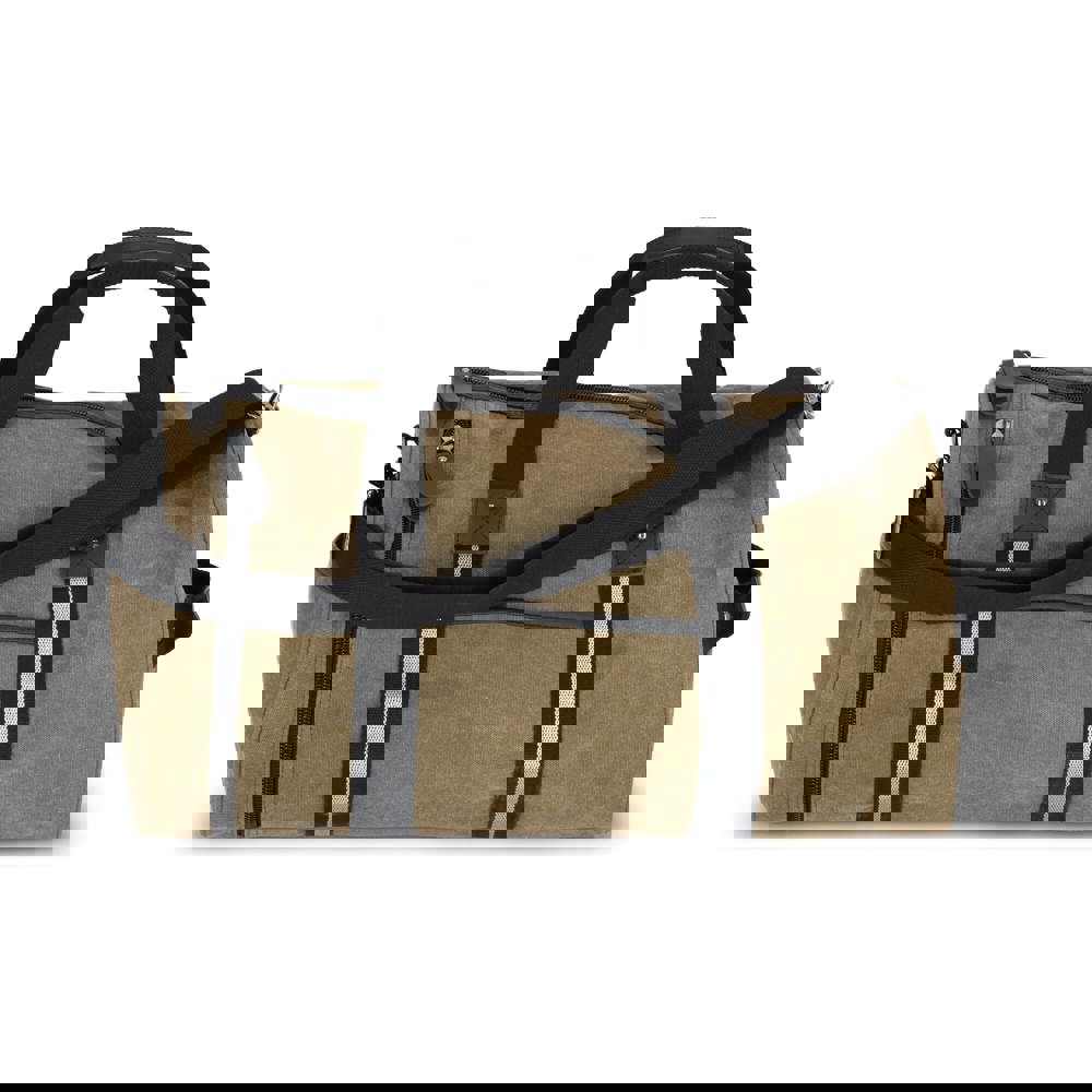 Gerecycled katoenen canvas plunjezak Harper