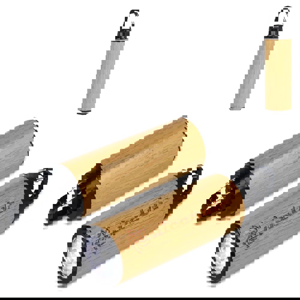 Bamboe zaklamp met clip