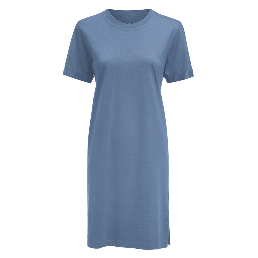 American T-shirt Dress Jurk Dames - Zomersblauw