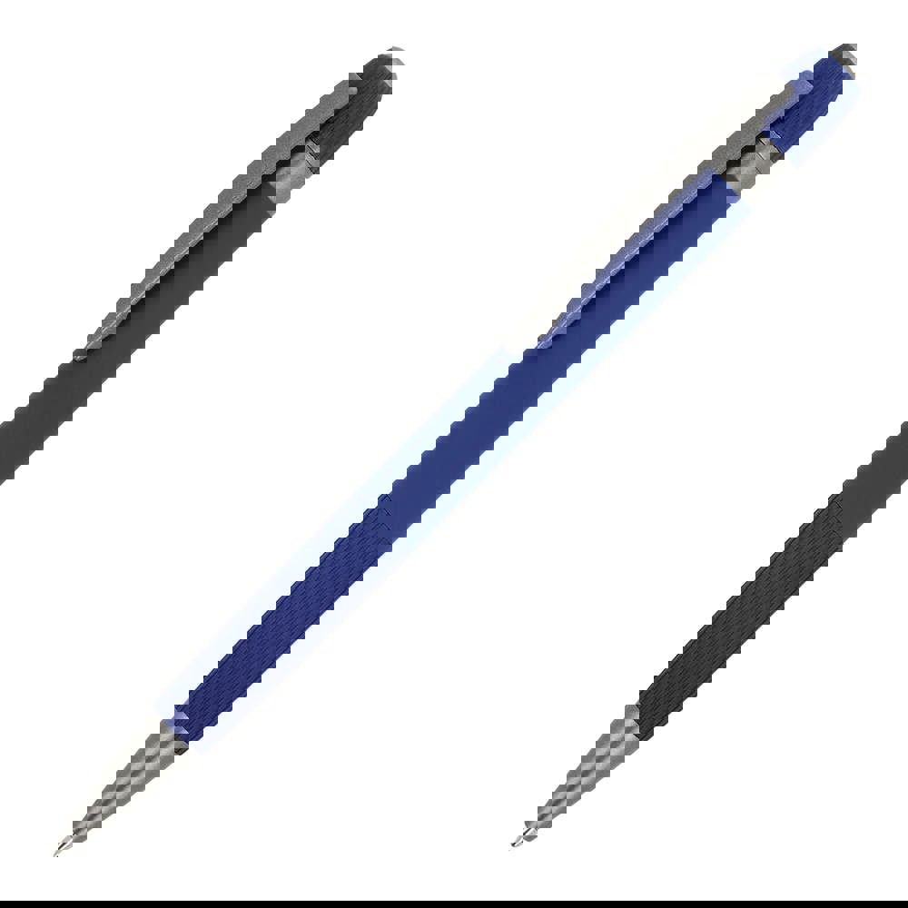 Aluminium balpen Toulouse Softtouch - Donkerblauw