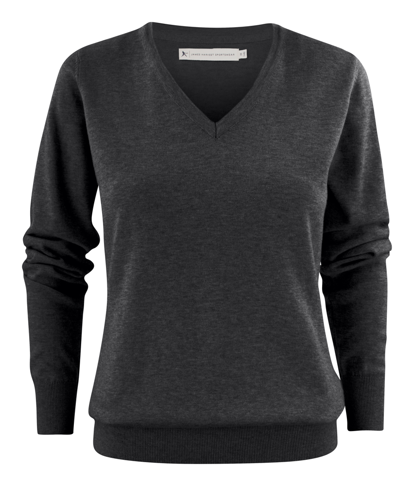 Ashland V Gebreide Sweater Dames - Antraciet Mêlée