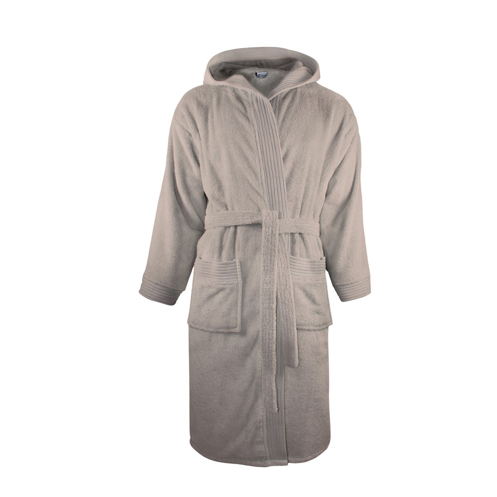 Bathrobe Hooded - Taupe