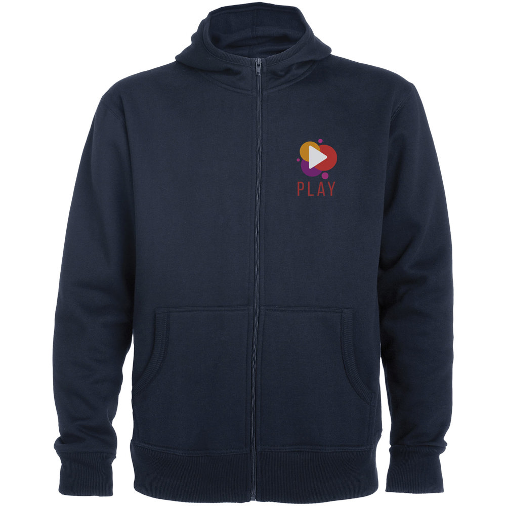 Montblanc 280 g/m² unisex hoodie met volledige rits