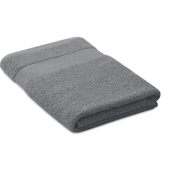 PERRY - Handdoek organisch 140x70 - Grijs