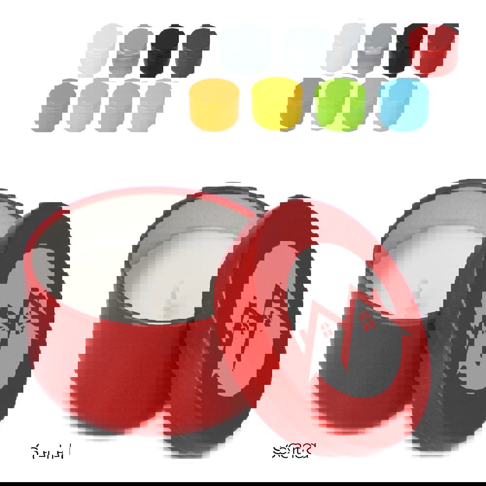 Asana plantaardige kaars in gerecycled blik