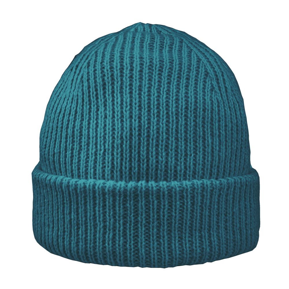 Luxury fine rib beanie - Petrol