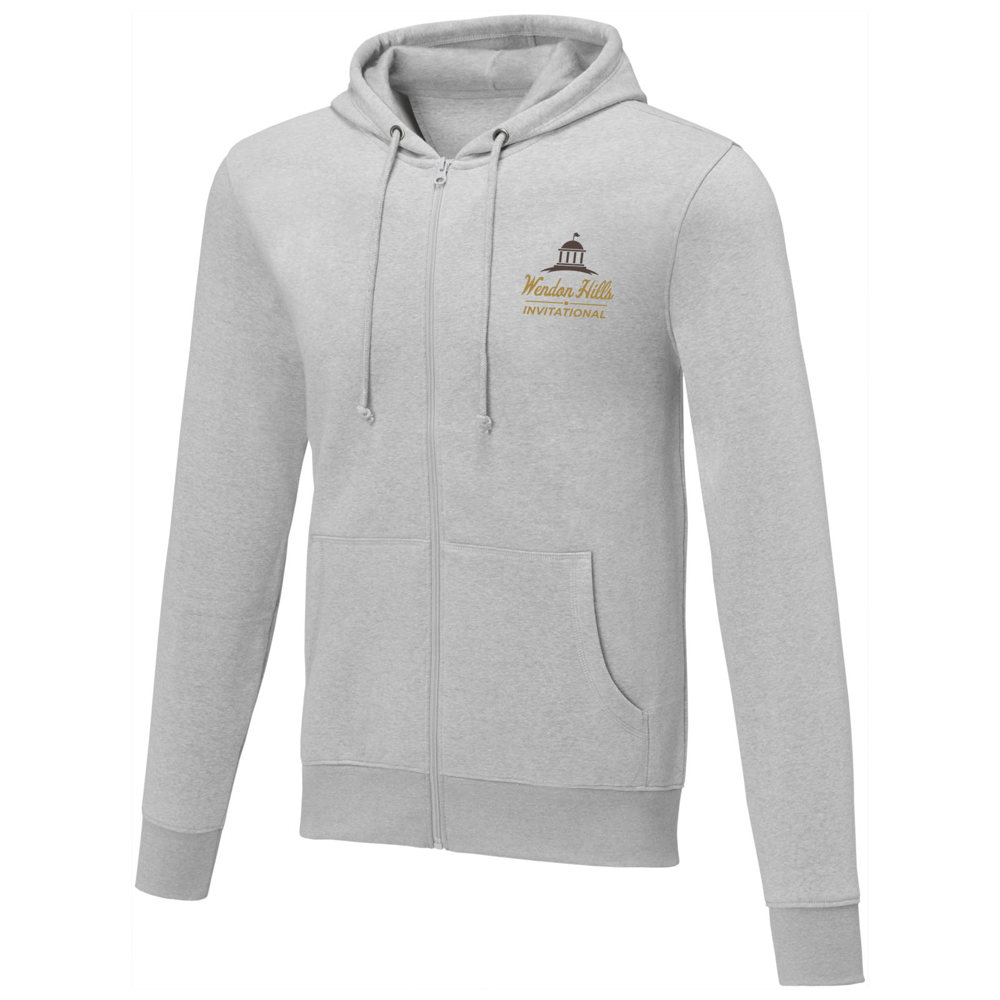 Charon heren hoodie met ritssluiting 