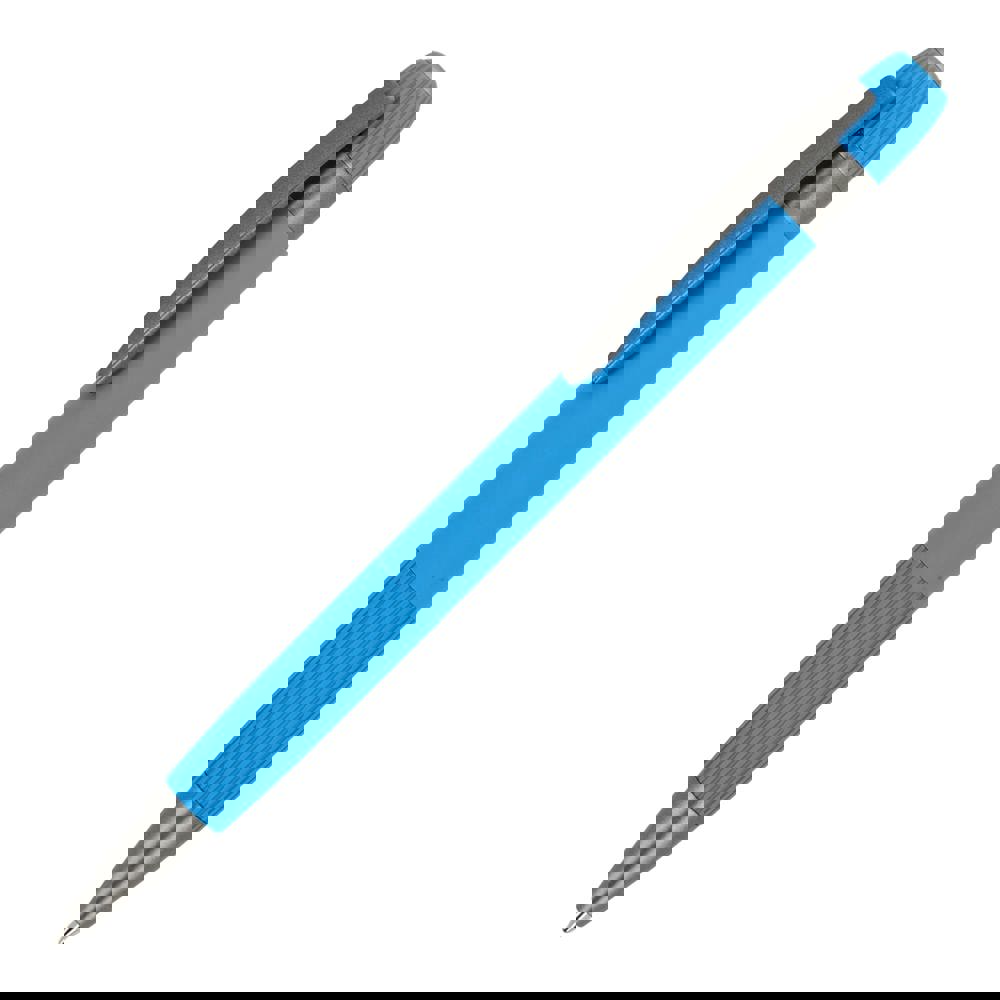 Aluminium balpen Toulouse Softtouch - Lichtblauw