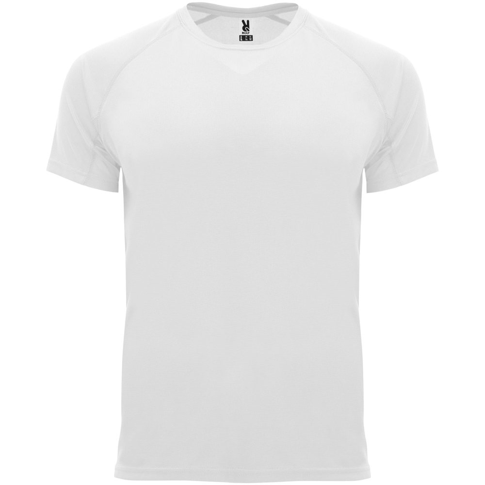 Bahrain 135 g/m² sportshirt met korte mouwen voor heren - Wit