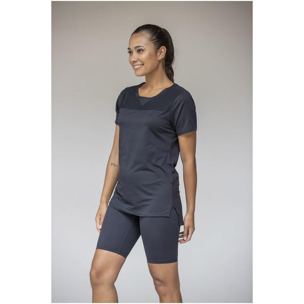 Borax 160 g/m² Dames T-shirt met korte mouwen, cool fit, GRS gerecycled