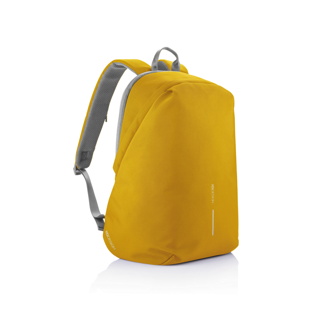 Bobby Soft, anti-diefstal rugzak - geel, grijs (± PMS 131/ ± PMS Cool Grey 9)