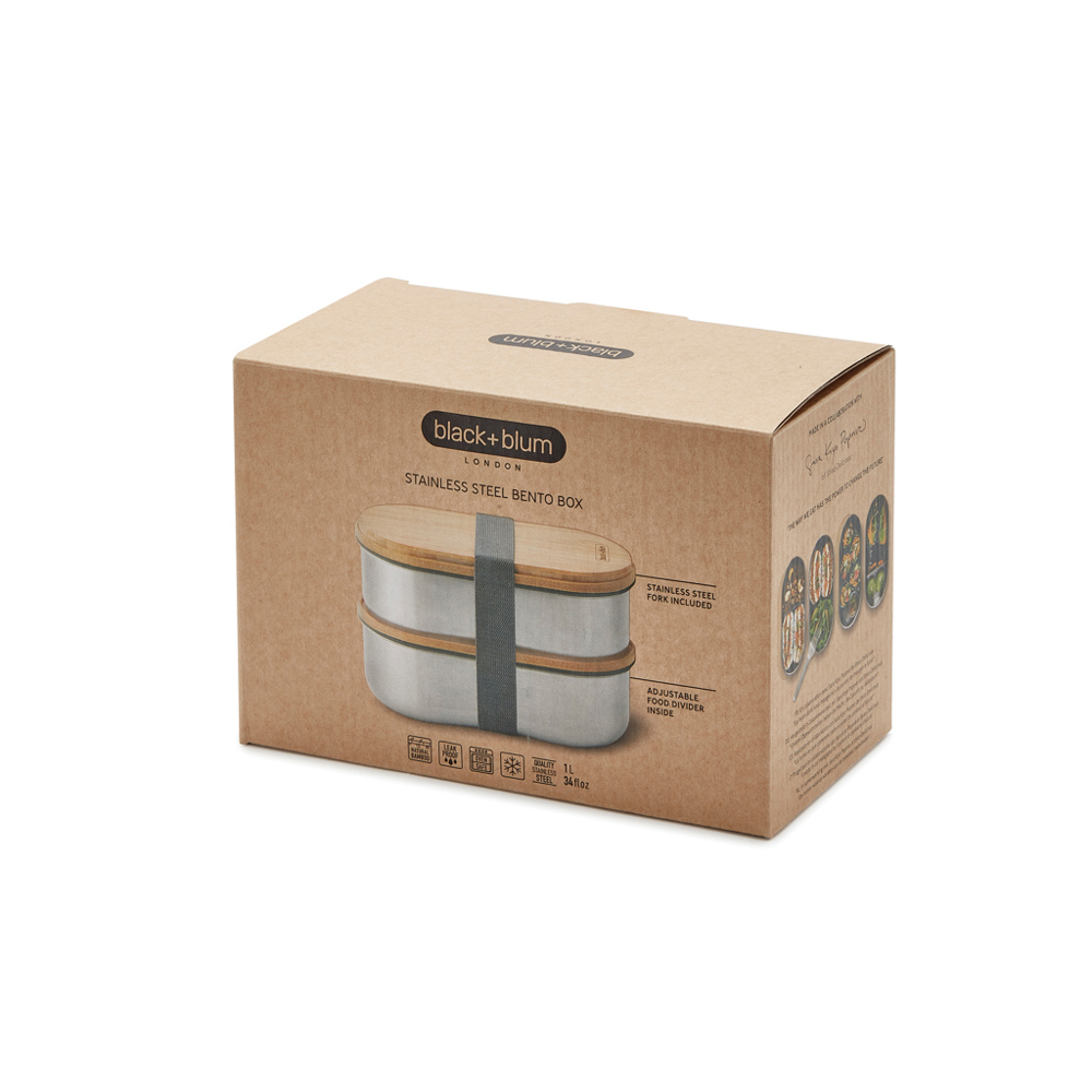 Black+Blum Stainless Steel Dubbele Bento Box