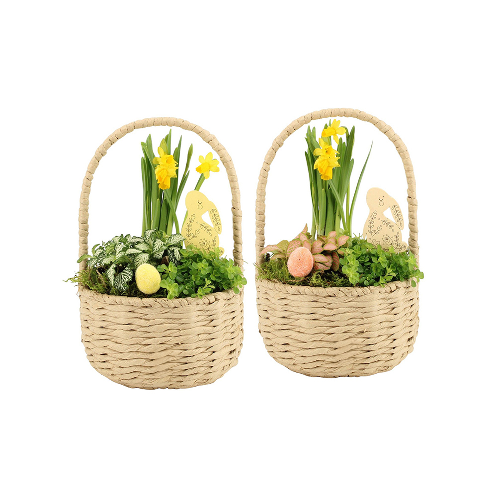 Easter carry basket large - Narcis