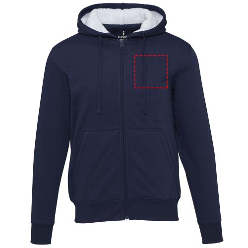 Natron sherpahoodie met volledige rits