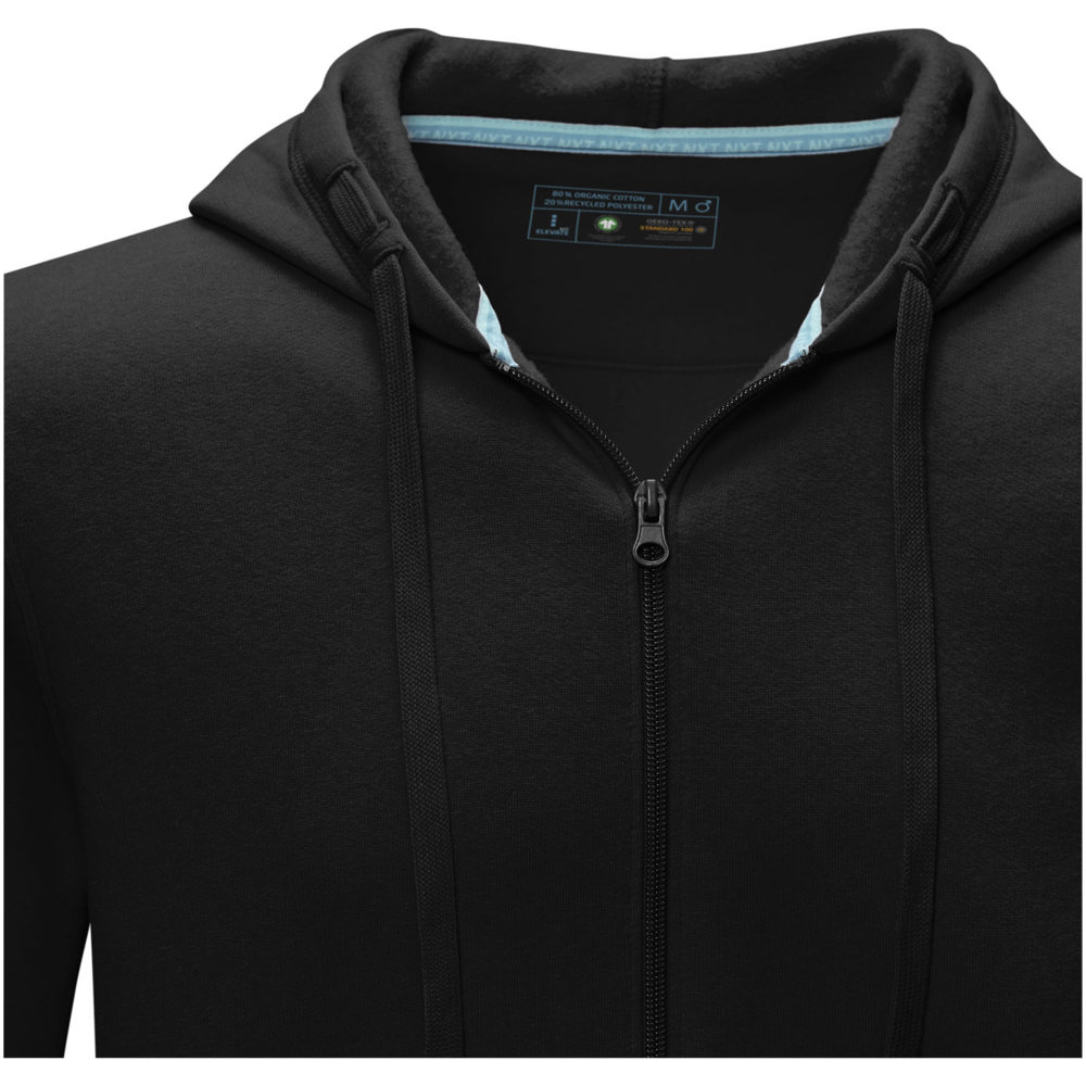 Ruby heren biologische gerecyclede hoodie met volledige rits