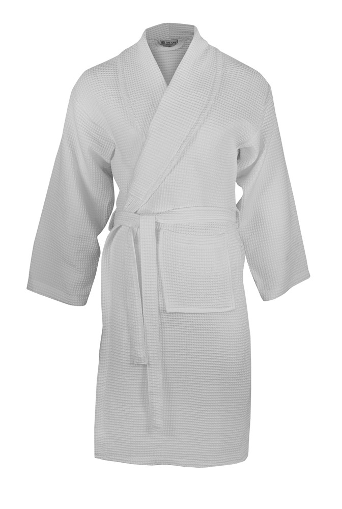 Waffle Bathrobe - Wit