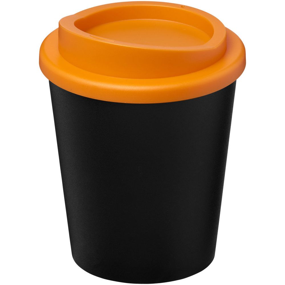 Americano® Espresso Eco 250 ml gerecyclede beker - Zwart, Oranje