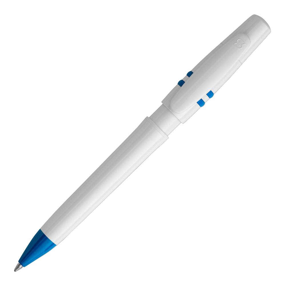 Balpen Nora hardcolour - Wit / Blauw