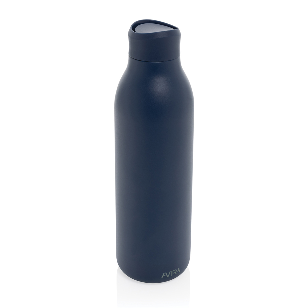 Avira Alok RCS recycled staal 360 waterfles 600ML - donkerblauw (± PMS 2767C)