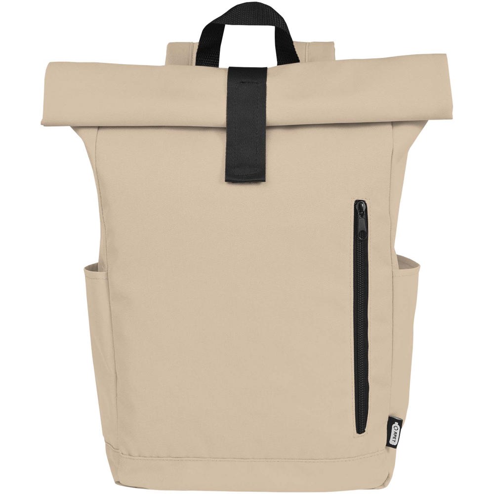 Byron 15,6" rugzak van GRS RPET met opgerolde bovenkant 18 L