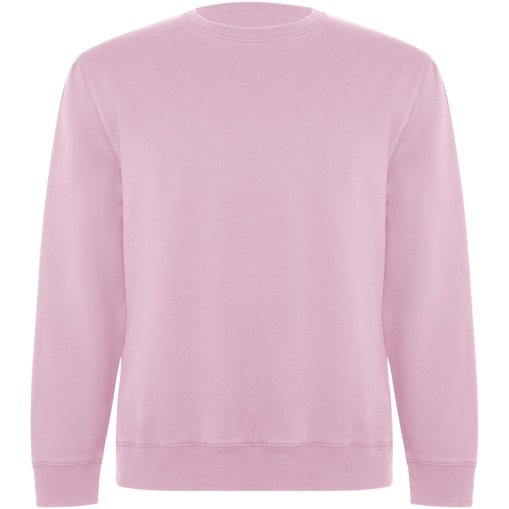 Batian biologisch katoenen uniseks sweater met ronde hals - Lichtroze