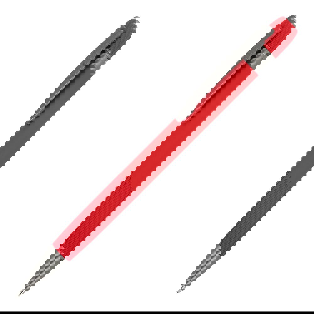 Aluminium balpen Toulouse Softtouch - Rood