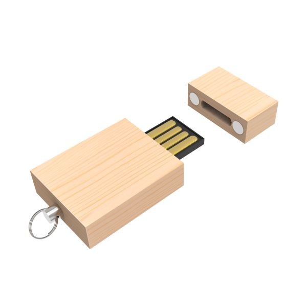USB Stick Eco Wood- Bruin- 4GB 2.0
