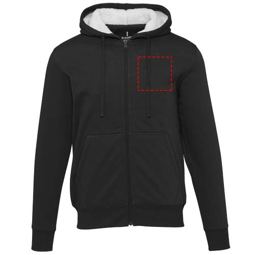 Natron sherpahoodie met volledige rits