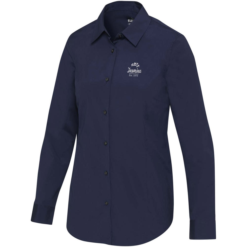 Carnelian poplin damesshirt