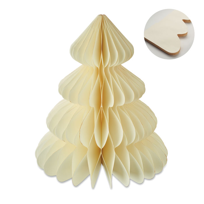 HARMOBIG - Kerstboomdecoratie van papier - Beige