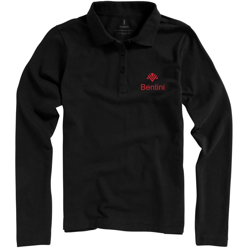 Calgary 200 g/m² damespolo met lange mouwen