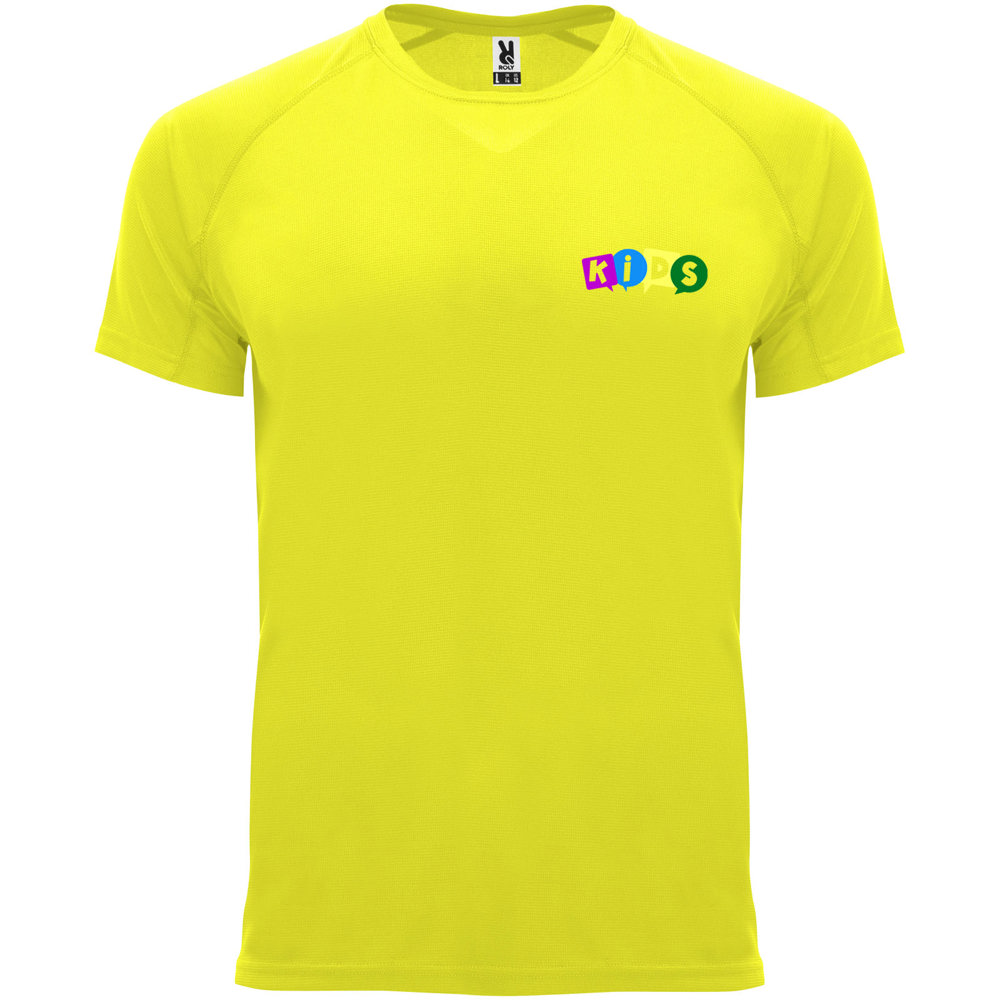Bahrain 135 g/m² sportshirt met korte mouwen voor kinderen